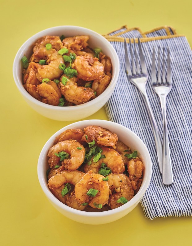 The sweet and sticky sauce infuses its flavor into Honey Lemon Pepper Shrimp while letting the seafood's natural taste shine. (Photo by James Stefiuk)