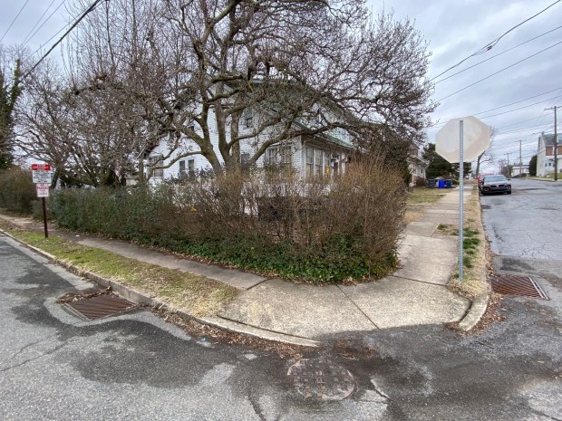 Residents familiar with the corner of North Hanover and East streets are also familiar with the many lawnmowers and other pieces of equipment the property owner, Randy Smith, used to repair and display on the sidewalk for sale. The borough has since cleaned up the outside of the property. (Evan Brandt -- MediaNews Group)