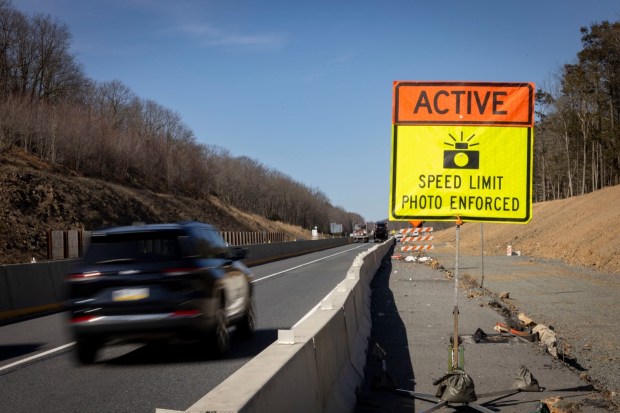 State officials said work zones using speed safety cameras are marked with high-visibility signs in advance of the enforcement area to improve driver awareness and ensure the signs are noticed. (COURTESY OF COMMONWEALTH MEDIA SERVICES)