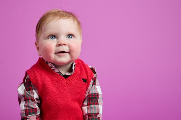 One-year-old Thomas Aronson was born with a major heart condition and spent the first several weeks after birth in CHOP's intensive care unit. (Photo by Ed Cunicelli for The Children's Hospital of Philadelphia)