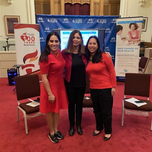 Healthy Women, Strong Hearts -- Mujeres Saludables, Corazones Fuertes -- event speakers included Shaira Arias, Telemundo 62; Dr. Maribel Hernandez, Main Line Health, and Dr. Nicole Salva, Main Line Health. (Photo by American Heart Association)